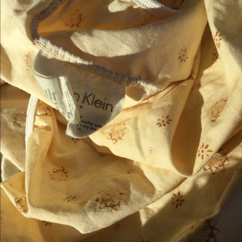 ☀️ CALVIN KLEIN  🏜  DESERT SUN Fitted Sheet EPLVC Vintage